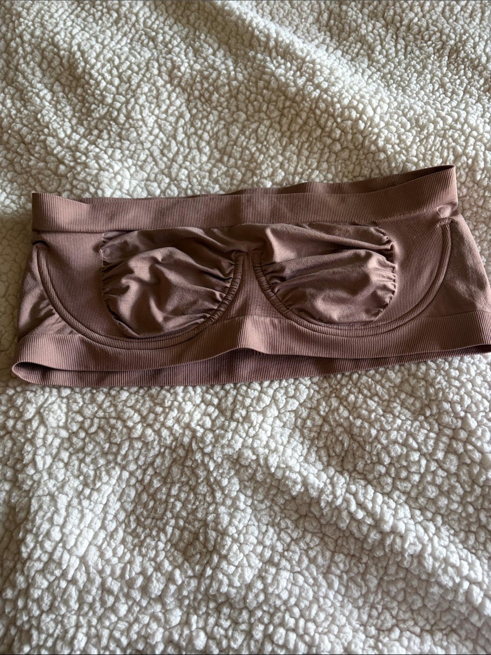 Paramour Ruched Bandeau in Mauve